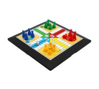 ZEPFJHE Juego de tablero de ajedrez plegable portátil de 20 x 20 cm para viajes, diversión al aire libre, colores brillantes, fácil de almacenar