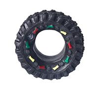 ZEPFJHE Juguete para perros con neumáticos de elasticidad, divertido y chirriante molar de entrenamiento para perros pequeños y de tamaño