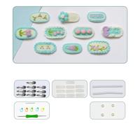 ZEPFJHE Kit de pinzas para el pelo, horquillas de ganchillo para bebés y niñas, hechas a mano, kit de ganchillo, regalo