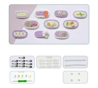 ZEPFJHE Kit de pinzas para el pelo, horquillas de ganchillo para bebés y niñas, hechas a mano, kit de ganchillo, regalo