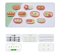 ZEPFJHE Kit de pinzas para el pelo, horquillas de ganchillo para bebés y niñas, hechas a mano, kit de ganchillo, regalo