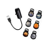 ZEPFJHE Lámpara de noche giratoria de 360 grados, proyector temático espacial, iluminación de ambientes de habitación, fácil de usar, luz de proyección LED