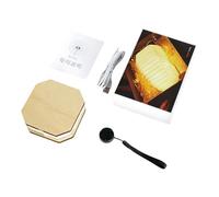 ZEPFJHE Lámpara USB plegable con luz de libro de papel de madera para uso nocturno, para amantes de los libros de oficina, regalo único, luz para el cuidado de los ojos