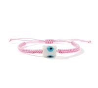 ZEPFJHE Ligero y lujoso cordón de algodón ajustable con cuentas de cristal de ojo de tambor, diseños minimalistas, accesorio único para la muñeca, talla única, como se describe