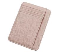ZEPFJHE Lujosa y práctica cartera para tarjetas, tamaño conveniente para bolsillo o bolso, Pink