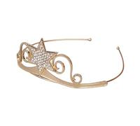 ZEPFJHE Lujoso aro para el pelo, diseño de coronas de cristal, para fiesta de cumpleaños, elegante, concurso, de cristal, para boda, accesorio para el pelo