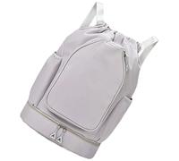 ZEPFJHE Mochila de gimnasio con cordón para tenis, deporte, fitness, con separación seca y húmeda, baloncesto, para fitness, tenis, gimnasio, deporte, con separación seca y húmeda, gris
