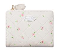 ZEPFJHE Monedero simple y elegante, de piel sintética, con estampado de flores, monedero corto con tarjetero, cambio de piel sintética, bonito estampado de flores con tarjetero, c, Mass Beauty