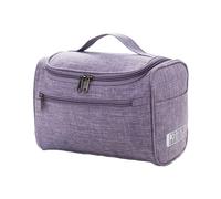 ZEPFJHE Neceser multiusos portátil con cremallera, gran capacidad, bolsa de almohada, bolsa de maquillaje, bolsa de viaje, Púrpura