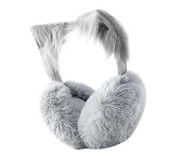 ZEPFJHE Orejeras de gatito de forro polar para deportes de invierno, diadema de felpa ajustable para mujer, para clima frío, cálido y suave, calentador de orejas de gatito, equipo de invierno acogedor