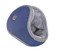 ZEPFJHE Orejeras plegables e impermeables, cómodas con forro de felpa para adultos, estudiantes, ciclismo, esquí, lluvia fría, invierno, orejeras, Angry Eye Blue, Talla única