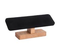 ZEPFJHE Organizador de joyas de terciopelo en forma de T para pulseras y relojes, elegante estante de exhibición para uso doméstico o tienda, soporte de almacenamiento de pulseras