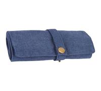 ZEPFJHE Organizadores de almacenamiento protectores de múltiples ranuras mejorados para accesorios de reloj inteligente, funda de viaje portátil con capacidad para 10 bandas de reloj, 47x17cm, Lona de