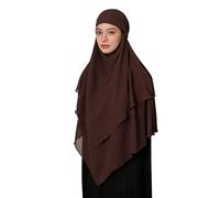 ZEPFJHE Pañuelo de poliéster de doble capa para la cabeza, turbantes de poliéster para estilos globales, preferencias y tendencias, turbantes de poliéster, bufanda ajustable, fácil almacenamiento para