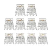 ZEPFJHE Paquete de 10 pinzas de acrílico transparente para el pelo, accesorios para el cabello, pinzas transparentes para el pelo, pasadores de acrílico