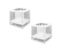 ZEPFJHE Paquete de 2 cajas de cría transpirables para acuarios con ventosa para aislamiento de peces y contenedores de cría de peces seguros para bebés