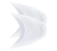 ZEPFJHE Par de almohadillas de gel de silicona para los dedos del pie, protector de zapatos de ballet suave con agujero transpirable, color blanco/piel suave, White, Talla única