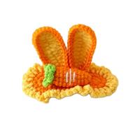 ZEPFJHE Pasador de pelo con orejas de zanahoria tejido de ganchillo para decoración colorida para niñas, adornos versátiles