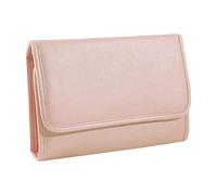 ZEPFJHE Pequeña bolsa de joyería flexible, bolsa de almacenamiento para collares, elegante estuche portátil para collares, organizadores