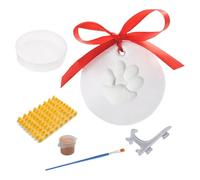 ZEPFJHE Pet Paws Print Impressions Set crea recuerdos duraderos con arcilla suave y soporte protector de exhibición para gatos y papás