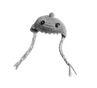 ZEPFJHE Photogenics - Sombrero trenzado para mascotas, tela cómoda, transpirable, fácil de calentar, suave, para gatos, decorativo, para la cabeza, sombrero trenzado para mascotas