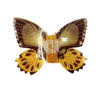 ZEPFJHE Pinza de pelo de mariposa de simulación, elegante pasador de pelo acrílico, accesorio para el pelo para niñas, pinza de resorte, accesorio para el cabello