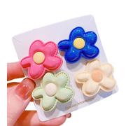 ZEPFJHE Pinza para el pelo con diseño de flor irregular, pinza para el pelo, diseño de flor lateral, peine, horquilla pequeña para niños, mujeres y adolescentes