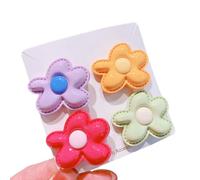 ZEPFJHE Pinza para el pelo con diseño de flor irregular, pinza para el pelo, diseño de flor lateral, peine, horquilla pequeña para niños, mujeres y adolescentes