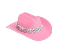 ZEPFJHE Pinza para el pelo de estilo rodeos brillante para decoración de casas de muñecas, eventos de discoteca y disfraces, elegante vaquero