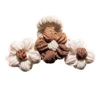 ZEPFJHE Pinza para el pelo hecha a mano con flores acrílicas para niñas y mujeres, elegante pinza para el pelo