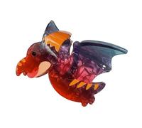 ZEPFJHE - Pinzas para el cabello antideslizantes con forma de dinosaurio divertidas - Pinza de pelo de acrílico grande - Accesorio de peluquería, como se describe