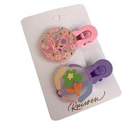 ZEPFJHE Pinzas para el pelo con flequillo para niñas calientes, pasadores de pelo de color caramelo, coleta de caballo, pasadores para el pelo para adolescentes y niñas