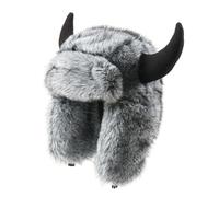 ZEPFJHE Práctico sombrero de poliéster para clima frío con aislamiento grueso para deportes de nieve, ciclismo, viajes, térmico, orejeras, blanco y negro, Talla única