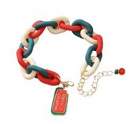 ZEPFJHE Pulsera de arcilla suave de longitud ajustable con campanas para ocasiones festivas y eventos, pulsera de fiesta festiva con campanillas, talla única, como se describe