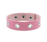 ZEPFJHE Pulsera de cuero para mano, joyería gótica, elegante correa de cuero única para mujer, hombre, pareja gótica, talla única, como se describe