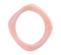 ZEPFJHE Pulsera de resina vibrante geométrica cuadrada colorida elegante para mujer, accesorio de regalo de resina, talla única, como se describe