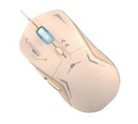 ZEPFJHE Ratón para juegos con cable LED, retroiluminado, ergonómico, programable, 3200 DPI, ajustable, para jugadores de PC