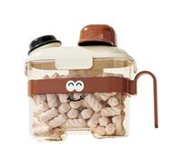 ZEPFJHE Recipientes de comida para mascotas con forma de jarra, tapa de sellado de gran capacidad, antiderrames, peso ligero para uso diario, viajes, perros, gatos, recipientes de almacenamiento