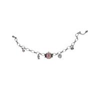 ZEPFJHE Reloj de bolsillo de aleación industrial con cadena de clavícula con detalle de engranaje visible, accesorio de moda, joyería de regalo, collar de regalo steampunk con detalles de cristal, B