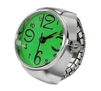 ZEPFJHE Reloj único para parejas, anillos de joyería, reloj de dedo con personalidad, accesorio para parejas, verde