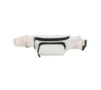 ZEPFJHE Riñonera a prueba de salpicaduras de gran capacidad, bolsa para teléfono, riñonera unisex versátil, Blanco