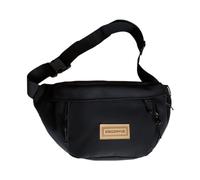 ZEPFJHE Riñonera unisex para mujeres y hombres, con correa ajustable, pequeña bolsa cruzada para el pecho, bolsa de cintura a juego, Negro -