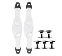 ZEPFJHE Sandalias de playa con agujero ajustable, correa trasera, sandalias de playa, cordones desmontables, tacón, White, Talla única