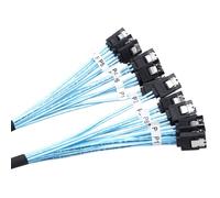 ZEPFJHE SataSAS Cable SATA3 de datos con cierres de bloqueo para conexión segura, servidores de computadora, cable de datos de alta velocidad