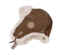 ZEPFJHE Sombrero de moda con orejeras a prueba de viento, interior de felpa para hombres y mujeres, unisex, para deportes al aire libre, resistente al viento, forro polar, caqui, Talla única