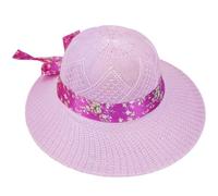 ZEPFJHE Sombrero de paja tejido a mano para vacaciones de primavera con banda de cinta, decoración de playa para adultos y adolescentes, tejiendo sol para mujeres, protección solar para alas anchas