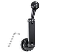ZEPFJHE Soporte de cabeza de bola de 17 mm con brazo extendido para soportes de smartphone e instalación de salpicadero, compatibilidad con cámara, agarre para teléfono