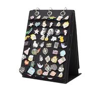 ZEPFJHE Soporte de exhibición de broches de fieltro resistente con diseños giratorios que ahorra espacio, escaparate de mesa para accesorios de joyería, exhibición de broches