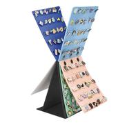 ZEPFJHE Soporte de exhibición de broches de fieltro resistente con diseños giratorios que ahorra espacio, escaparate de mesa para accesorios de joyería, exhibición de broches