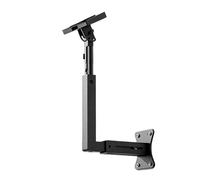 ZEPFJHE Soporte de pared de acero al carbono con brazo extensible para sistemas de satélite, varios tipos de aleros, brazo telescópico ajustable, soporte de acero al carbono